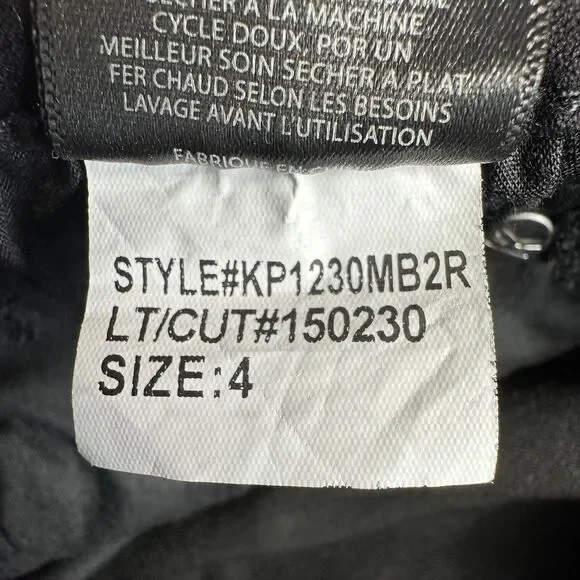 Kut From Kloth CARLO ANKLE SKINNY Size 4 Black Raw Hem Jeans Denim Pants 27x27 - Picture 10 of 10